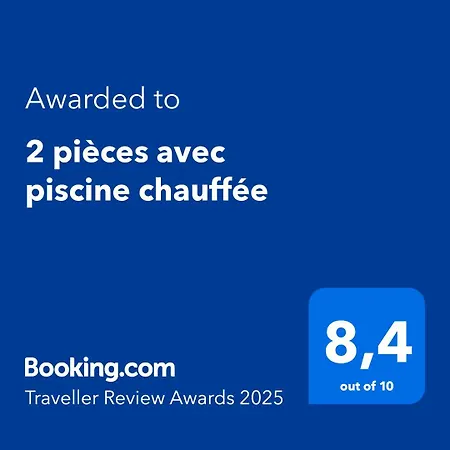 2 Pieces Avec Piscine Chauffee Lägenhet
